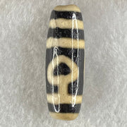 Natural Powerful Tibetan Old Oily Agate One Eye With Bodhi Tree Bead Heavenly Master (Tian Zhu) 10.08g 38.0 by 13.0mm - Huangs Jadeite and Jewelry Pte Ltd