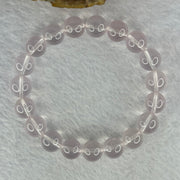Natural Rose Quartz Beads Bracelet 天然玫瑰石英珠手链 31.91g 17.5cm 10.8mm 19 Beads - Huangs Jadeite and Jewelry Pte Ltd