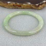Baby Kids Type A Light Green Jadeite Bangle Internal Diameter 44.0mm 14.76g 60 by 6.0mm (Slight Internal Line) - Huangs Jadeite and Jewelry Pte Ltd