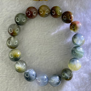 Good Grade Natural Blue Rutilated Quartz Bracelet 43.79g 18cm 12.6mm 17 Beads - Huangs Jadeite and Jewelry Pte Ltd
