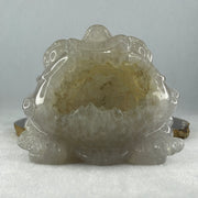 Natural White Agate with Citrine 3 Legged Toast Display 800.5g 113.0 by 85.0 by 90.0mm - Huangs Jadeite and Jewelry Pte Ltd