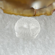 Natural Matt Clear Quartz Labubu Charm Display 3.33g 19.7 by 12.1 by 10.3mm - Huangs Jadeite and Jewelry Pte Ltd