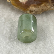 Natural Type A Brownish Green & Green Jadeite Lu Lu Tong Charm Pendant |  Cylinder Smooth Fortune & Career Breakthrough (2.45g | 12.0 x 9.3mm) - Huangs Jadeite and Jewelry Pte Ltd