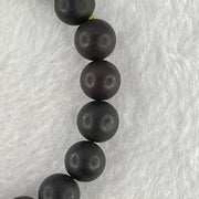 Natural Iron Blood King Amber Beads Bracelet 天然铁血王琥珀手链 10.50g 17cm 9.8mm 21 Beads - Huangs Jadeite and Jewelry Pte Ltd