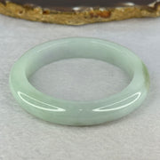 Type A Light Green with Green Patch Jadeite Bangle Internal Diameter 51.9mm 49.83g 11.2 by 8.6mm (Very Slight Internal Line) - Huangs Jadeite and Jewelry Pte Ltd