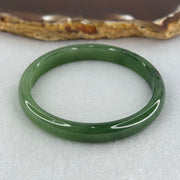 Baby or Kids Type A Green Jadeite Bangle Internal Diameter 44.4mm 13.44g 7.4 by 4.6mm (Slight Internal Lines) - Huangs Jadeite and Jewelry Pte Ltd