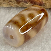 Natural Powerful Tibetan Old Oily Agate Patina Guiren Tairen Human Dzi Bead Totem Amulet Heavenly Master (Tian Zhu) 贵人天诛 4.78g 20.0 by 11.6mm - Huangs Jadeite and Jewelry Pte Ltd