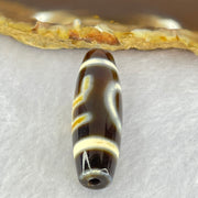 Natural Powerful Tibetan Old Oily Agate 1 Eye With Swastika Dzi Bead (Hotu Dzi) 7.76g 37.9 by 11.9mm - Huangs Jadeite and Jewelry Pte Ltd