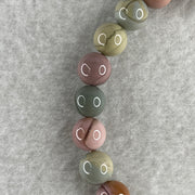 Natural Alashan Agate Pastels Pink Beads with Rabbit Charm Bracelet 17.28g 16cm 7.8mm 23Beads - Huangs Jadeite and Jewelry Pte Ltd