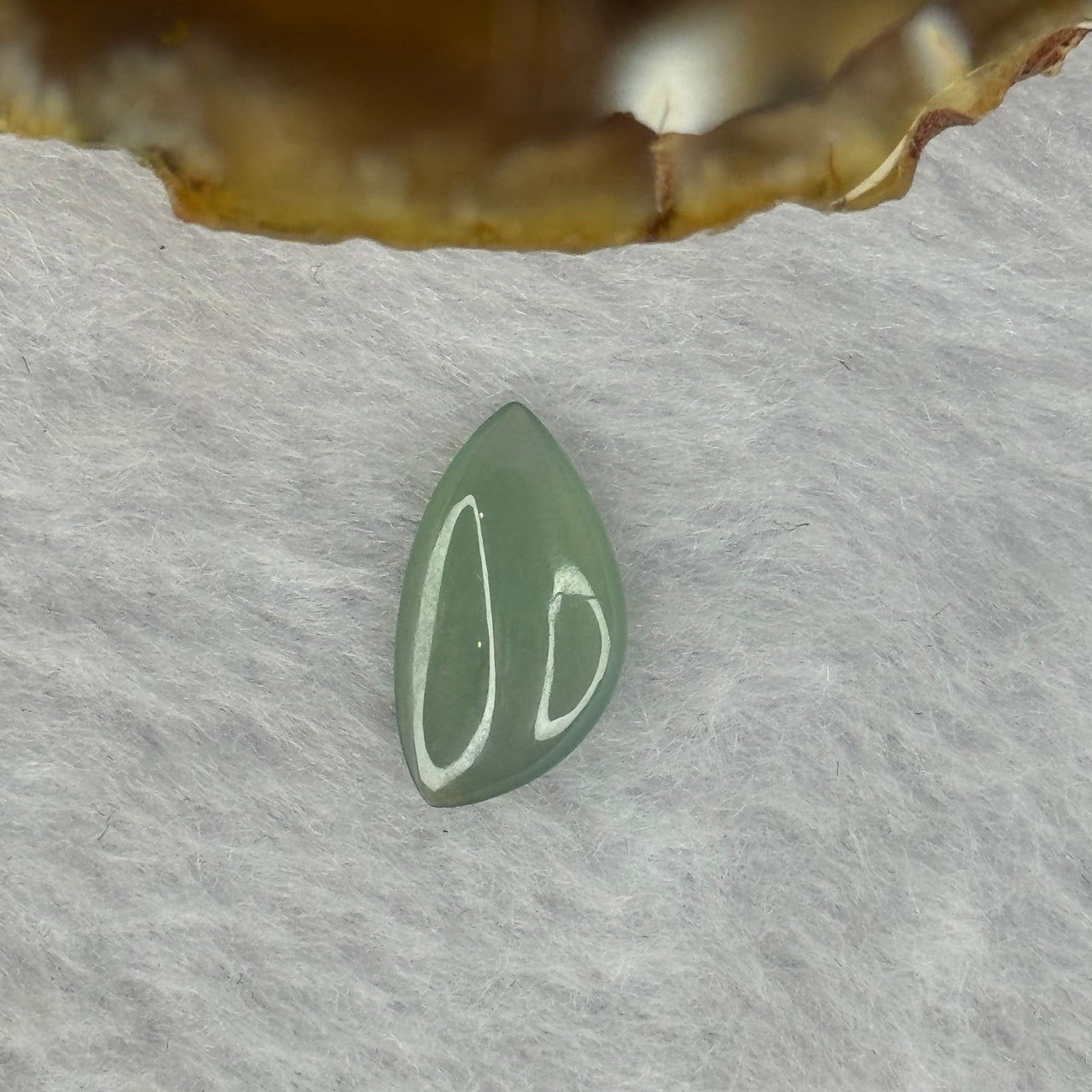 Type A ICY Blueish Green Jadeite Jade Stone For Setting 2.70ct 15.2 by 8.2 by 3.0mm - Huangs Jadeite and Jewelry Pte Ltd