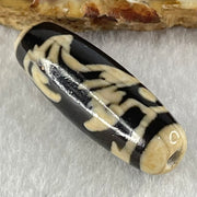 Natural Powerful Tibetan Old Oily Agate Condor Dzi Bead Heavenly Master (Tian Zhu) 神鹰珠 8.67g 36.6 by 12.3mm - Huangs Jadeite and Jewelry Pte Ltd