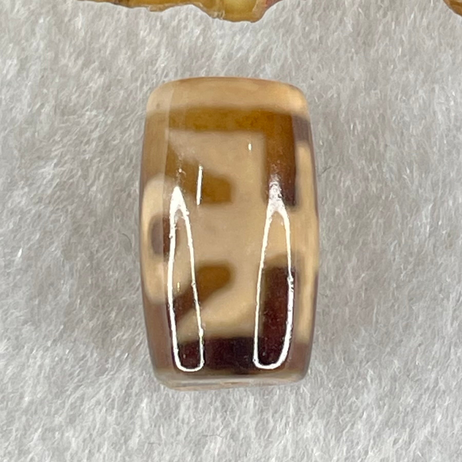 Natural Powerful Tibetan Old Oily Agate Patina Guiren Tairen Human Dzi Bead Totem Amulet Heavenly Master (Tian Zhu) 贵人天诛 4.63g 19.5 by 11.7mm - Huangs Jadeite and Jewelry Pte Ltd