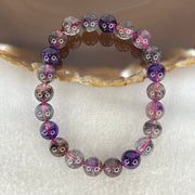 Good Grade Natural Blackcurrant Super 7 Beads Bracelet 19.22g 15.5cm 8.7mm 22 Beads - Huangs Jadeite and Jewelry Pte Ltd