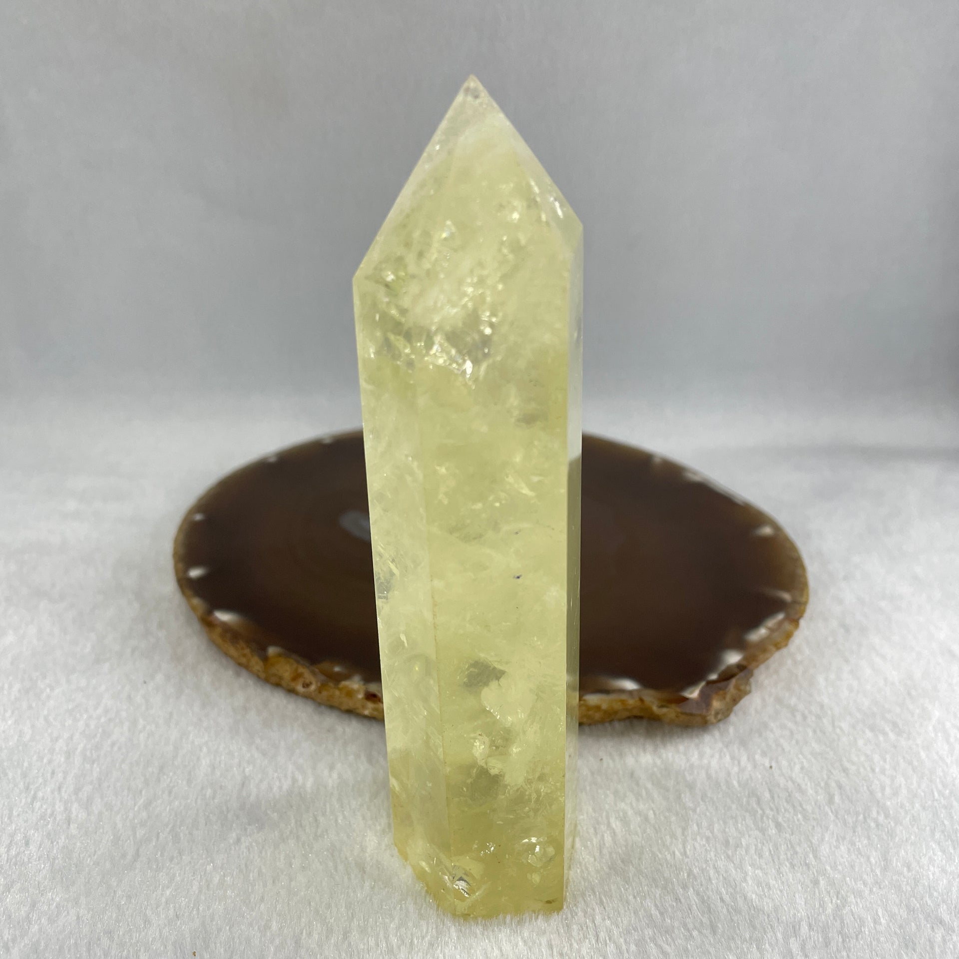 Natural Citrine Quartz Tower Display 249.17g 127.4 by 40.0 by 31.5mm - Huangs Jadeite and Jewelry Pte Ltd