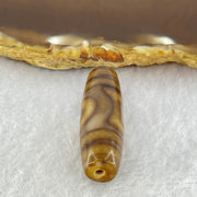 Natural Powerful Tibetan Old Oily Agate Sky Door Serenity 1 Eye Dzi Bead Heavenly Master (Tian Zhu) 一眼天诛 8.49g 38.1 by 11.7mm - Huangs Jadeite and Jewelry Pte Ltd