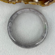 Baby Kids Type A Semi Icy Wuji Grey Jadeite Bangle Internal Diameter 40.1mm 25.02g 11.6 by 6.2mm (Fine Internal Lines) - Huangs Jadeite and Jewelry Pte Ltd