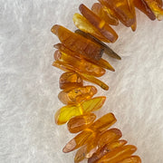 Natural Amber Raw Stone Irregular Beads Bracelet 天然蜜蜂蜡原石手链 21.38g 19cm 16.9 by 8.6 by 3.0mm 71pcs - Huangs Jadeite and Jewelry Pte Ltd