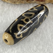 Natural Powerful Tibetan Old Oily Agate 9 Cai Shen Dzi Bead Heavenly Master (Tian Zhu) 九财神天珠 9.00g 38.2 by 13.0mm - Huangs Jadeite and Jewelry Pte Ltd