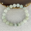 Type a Semi Icy Green Piao Hua 11.0mm 19 Beads Bracelet 42.94g - Huangs Jadeite and Jewelry Pte Ltd
