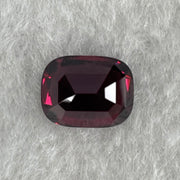 Natural Red Rhodolite Garnet Stone for Setting Cushion, brilliant/step cut 4.38cts 10.69 by 8.25 by 3.53mm NGI Cert No:32887346 - Huangs Jadeite and Jewelry Pte Ltd