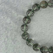 Very Good Grade Natural Green Phantom Quartz Beads Bracelet 28.83.g 17.5cm 10.3mm 20 Beads - Huangs Jadeite and Jewelry Pte Ltd