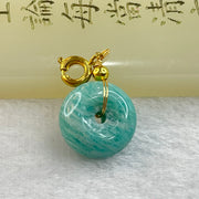 Natural Amazonite Charm Pendent 2.77g 14.6 by 8.0mm - Huangs Jadeite and Jewelry Pte Ltd