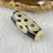 Natural Powerful Tibetan Old Oily Agate 5 Eyes Lightning Dzi Bead Heavenly Master (Tian Zhu) 五眼闪电天珠 6.08g 29.0 by 11.5mm - Huangs Jadeite and Jewelry Pte Ltd
