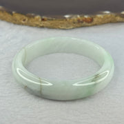 Type A Light Green Jadeite Bangle 41.68g Internal Diameter 52.2mm 12.9 by 7.2mm (Slight External Rough) - Huangs Jadeite and Jewelry Pte Ltd