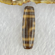 Natural Powerful Tibetan Old Oily Agate Double Nectar Vessel Dzi Bead Heavenly Master (Tian Zhu) 花蜜容器眼天珠 7.93g 38.3 by 11.6mm - Huangs Jadeite and Jewelry Pte Ltd