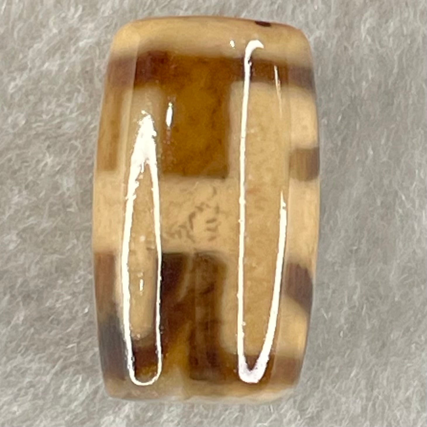 Natural Powerful Tibetan Old Oily Agate Patina Guiren Tairen Human Dzi Bead Totem Amulet Heavenly Master (Tian Zhu) 贵人天诛 4.84g 19.7 by 11.8mm - Huangs Jadeite and Jewelry Pte Ltd