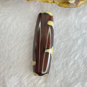 Natural Powerful Tibetan Old Oily Agate Guan Yin Dzi Bead Heavenly Master (Tian Zhu) 观音天珠 8.32g 37.7 by 11.6mm - Huangs Jadeite and Jewelry Pte Ltd