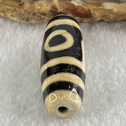 Natural Powerful Tibetan Old Oily Agate One Eye With Bodhi Tree Bead Heavenly Master (Tian Zhu) 10.08g 38.0 by 13.0mm - Huangs Jadeite and Jewelry Pte Ltd