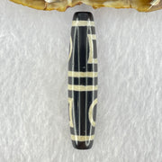 Natural Powerful Tibetan Old Oily Agate Double Sky Door Serenity 2 Eye Dzi Bead Heavenly Master (Tian Zhu) 二眼天诛 15.17g 59.0 by 12.9mm - Huangs Jadeite and Jewelry Pte Ltd