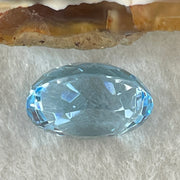 Natural Sky Blue Topaz Oval Shape 11.63ct 14.5 by 11.3 by 8.4mm - Huangs Jadeite and Jewelry Pte Ltd