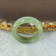 Type A Green Jadeite Ring 3.76g 6.0 by 3.7mm US7 HK15.5 (Very Slight External Rough) - Huangs Jadeite and Jewelry Pte Ltd
