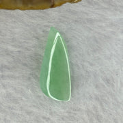 Type A Semi Icy Apple Green Jadeite Jade Stone For Setting 7.35ct 22.9 by 9.8 by 4.6mm - Huangs Jadeite and Jewelry Pte Ltd