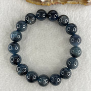 Above Average Natural Blue Devil Aquamarine Beads Bracelet 37.72g 16cm 11.8mm 17 Beads - Huangs Jadeite and Jewelry Pte Ltd