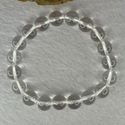 Natural Clear Quartz Bracelet 天然白水晶手链 30.79g 17cm 10.6mm 19 Beads - Huangs Jadeite and Jewelry Pte Ltd