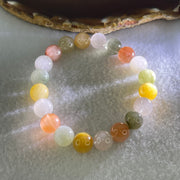 Above Average Grade Natural Muti Colour Rabbit Hair Rutilated Quartz Beads Bracelet 24.92g 16cm 9.8mm 20 Beads - Huangs Jadeite and Jewelry Pte Ltd