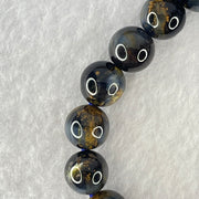Good Grade Natural Petersite Beads Bracelet 27.55g 16cm 10.3mm 19 Beads - Huangs Jadeite and Jewelry Pte Ltd