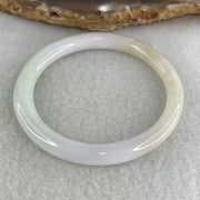 Natural Type A Lavender, Green & Yellow Jadeite Baby Bangle | (14.21g 5.9x6.3mm | Very Very Slight Internal Line | Blessed Protection, Vitality & Royal Fortune) - Huangs Jadeite and Jewelry Pte Ltd