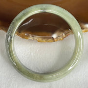 Type A Light to Dark Green Jadeite Bangle 56.80g Inner Diameter 55.7mm 14.2 by 7.8mm (Slight Internal Line) - Huangs Jadeite and Jewelry Pte Ltd