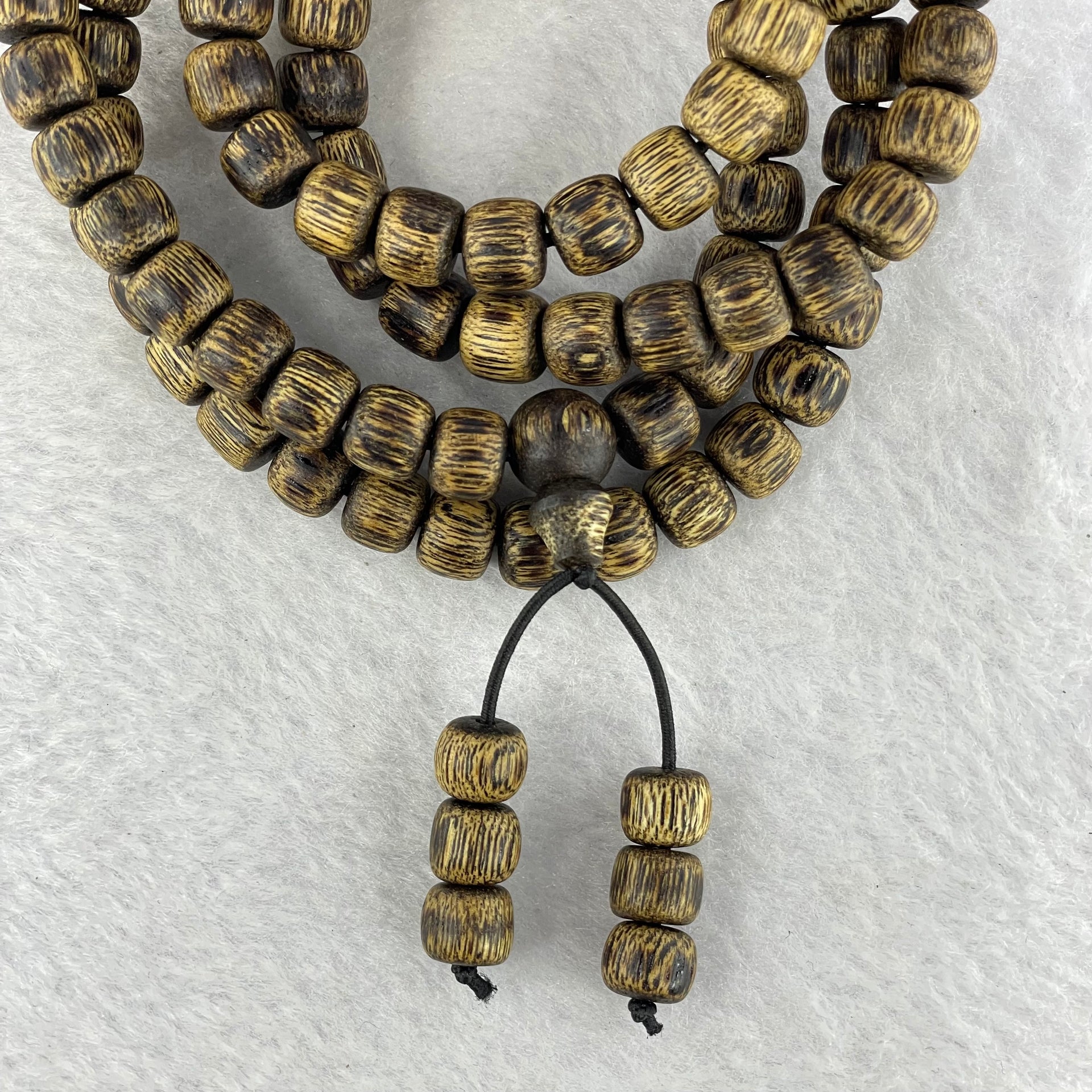Natural Wild Vietnam Lu Qi Nan Agarwood Beads Necklace 29.10g 80cm 9.0mm 106 + 6 Beads - Huangs Jadeite and Jewelry Pte Ltd
