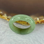 Type A Green Jadeite Ring 4.05g 6.0 by 3.9mm US7 HK15.5 (Slight External Line) - Huangs Jadeite and Jewelry Pte Ltd