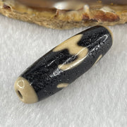 Natural Powerful Tibetan Old Oily Agate Bat with Insect or Happiness Fu Shou Dzi Bead Heavenly Master (Tian Zhu) 蝙蝠昆虫天珠 8.91g 38.1 by 12.3mm - Huangs Jadeite and Jewelry Pte Ltd