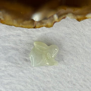 Type A Light Lavender Yellow Jadeite Rabbit Charm for Bracelet 2.07g 14.6 by 6.1 by 12.1mm - Huangs Jadeite and Jewelry Pte Ltd
