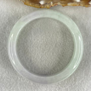 Type A Green Lavender Jadeite Bangle 54.20g Inner Diameter 54.5mm 12.5 by 8.5mm (Close to Perfect) - Huangs Jadeite and Jewelry Pte Ltd