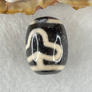 Natural Powerful Tibetan Old Oily Agate Double Bodhi Tree Dzi Bead Heavenly Master (Tian Zhu) 菩提树天珠 4.50g 17.6 by 13.1mm - Huangs Jadeite and Jewelry Pte Ltd