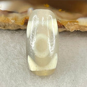 Natural Powerful Tibetan Old Oily Agate 3 Eyes Dzi Bead Heavenly Master (Tian Zhu) 三眼天诛 2.80g 19.5 by 10.0mm - Huangs Jadeite and Jewelry Pte Ltd