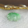 Type A Bright Green with Faint Lavender Jadeite Pixiu Pendent A货辣绿和浅紫罗兰翡翠貔貅吊坠 6.66g 22.7 by 15.6 by 9.6 mm - Huangs Jadeite and Jewelry Pte Ltd